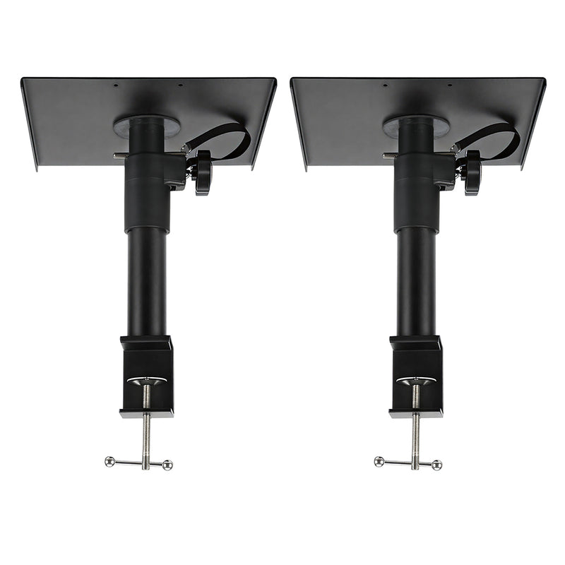 Levede 2x Desk Clamp Speaker Stands Set Adjustable Rotatable Monitor CD Player