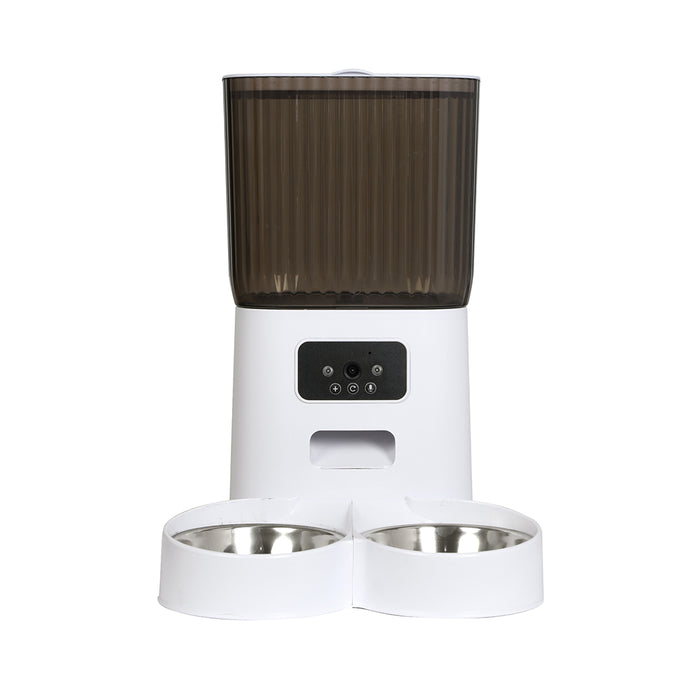 PaWz 5L Auto Pet Feeder Automatic Camera Wi-Fi White-2052531679410655233