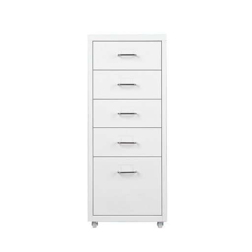 Levede 5 Drawer Office Cabinet Drawers White