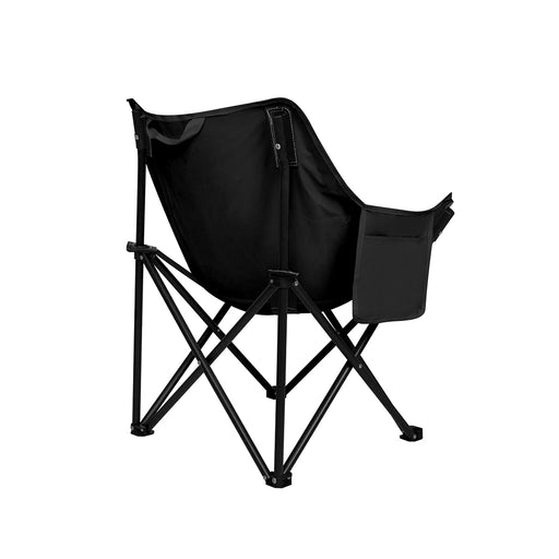 Levede Folding Camping Moon Chair Lightweight Black-2052531628261117953