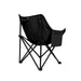 Levede Folding Camping Moon Chair Lightweight Black-2052531628261117953