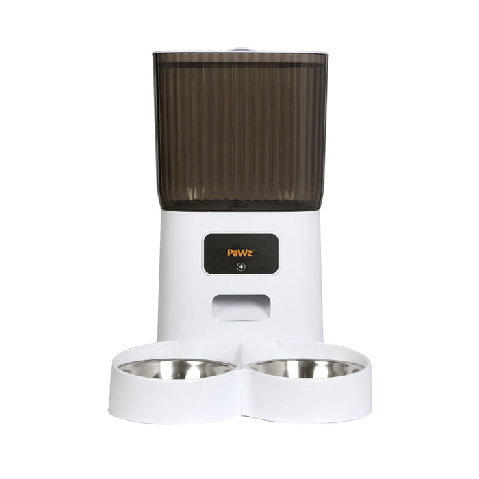 PaWz 5L Automatic Pet Feeder 2 Bowl White-2052531679595204609