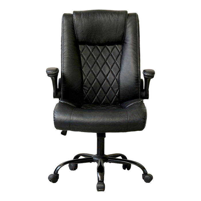 Levede Executive Office Chair Footrest PU Leather Tilt Gaming Work Seat Black-2052531446257684481