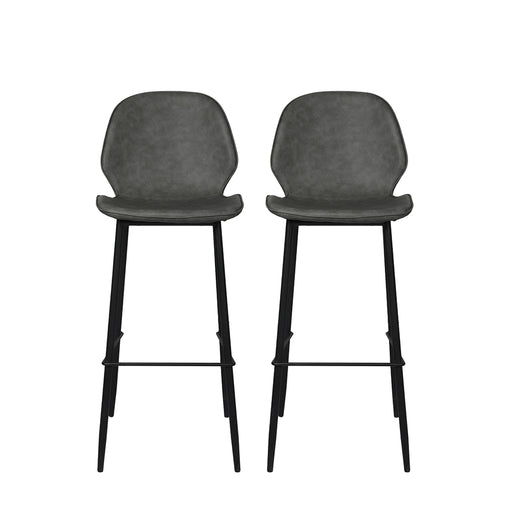 Levede 2x Bar Stool Barstools Counter Grey