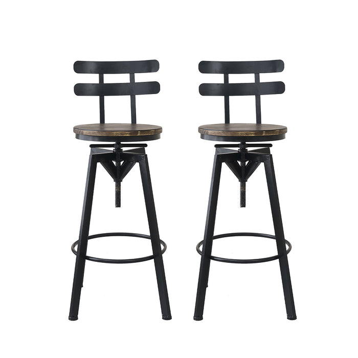 Levede 1x Bar Stool Industrial Adjustable-2052531750155980801