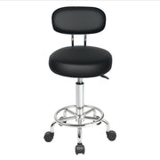 Levede Swivel Office Chair Low Back Round Rolling Stools Height Adjustable