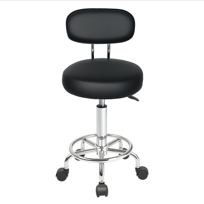Levede Swivel Office Chair Low Back Round Rolling Stools Height Adjustable-2052531422207545345