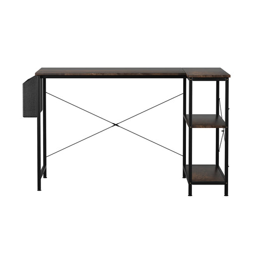 Levede L Shaped Computer Desk Corner Desk Brown-2052531472241397761