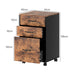 Levede 3-Drawer File Cabinet Mobile Filing Storage Cabinet Organiser Home Office