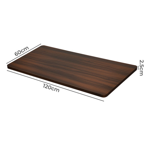 Levede Desktop For Motorised Adjustable 120X60CM Walnut-2052531360442224642