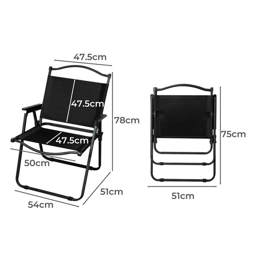 Levede 4PCS Camping Chair Folding Portable-2052531338715729922