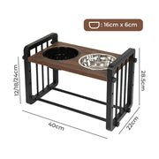 PaWz Adjustable Height Pet Feeder Elevated Medium