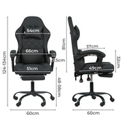 Levede Office Chair High Back Suede Fabric Gaming Chair