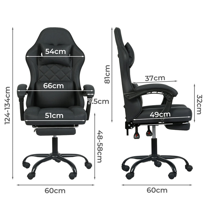 Levede Office Chair High Back Suede Fabric Gaming Chair