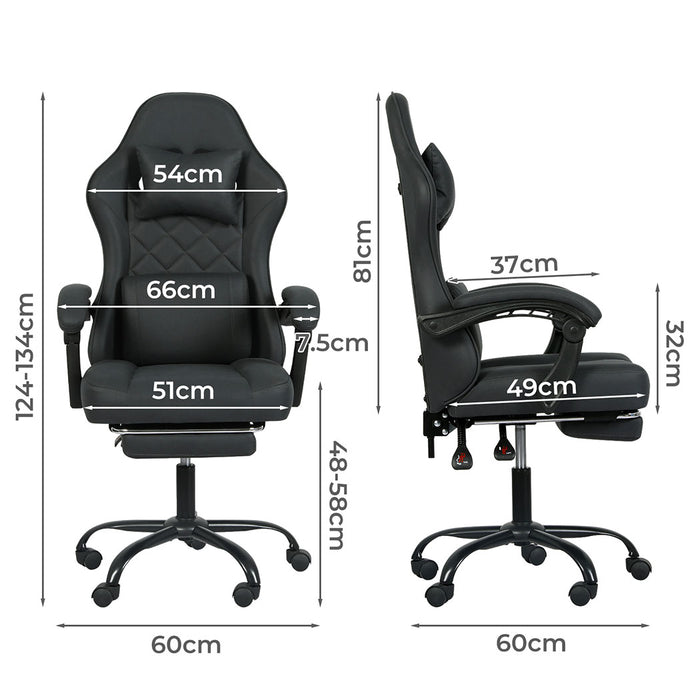 Levede Office Chair High Back Suede Fabric Gaming Chair-2052531824571322370