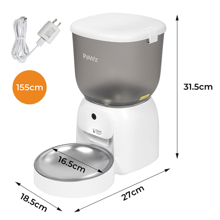 Pawz 4L Auto Pet Feeder Automatic Camera WiFi App-2052531522996670466