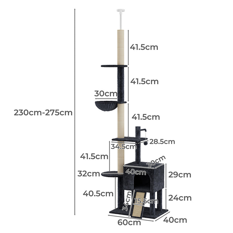 Pawz Cat Tree Scratching Post Scratcher Hammock Condo