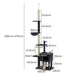 Pawz Cat Tree Scratching Post Scratcher Hammock Condo-2052531524418539522