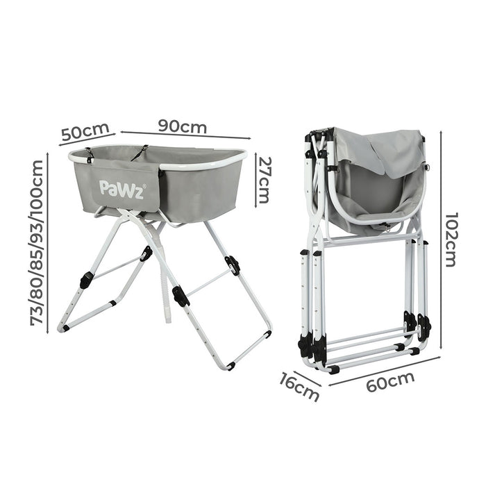 PaWz Pet Bathtub Adjustable Height Folding-2052531675694501890
