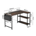 Levede L Shaped Computer Desk Corner Desk Brown-2052531472241397762