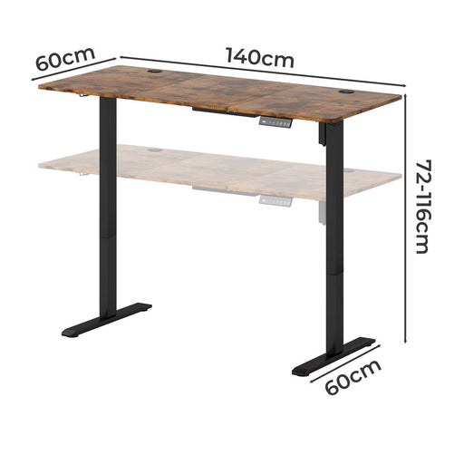 Levede Electric Standing Desk Height Adjustable 140cm-2052531817717829634