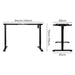Levede Motorised Standing Desk Frame Black Single Motor-2052531547805978626