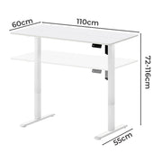 Levede Electric Standing Desk Height Adjustable 110cm