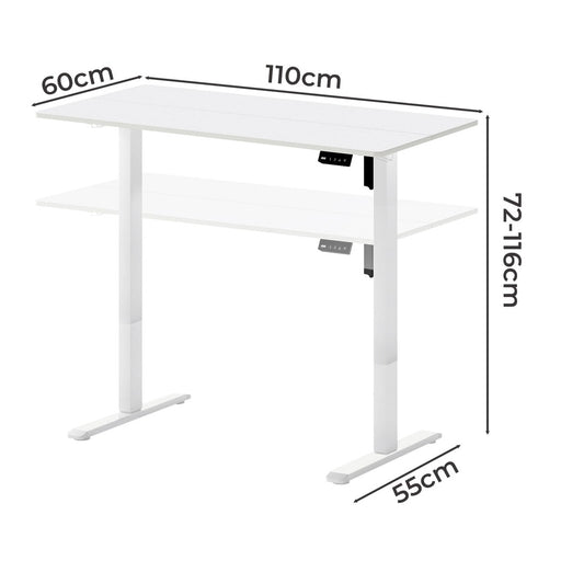 Levede Electric Standing Desk Height Adjustable 110cm-2052531817893990402