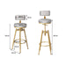 Levede 1x Bar Stools Kitchen Stool Chair Grey-2052531295833165826