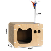Pawz Cat Scratcher Board Scratching Cardboard