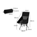 Levede Camping Chair Folding Outdoor Large Black-2052531626684059650