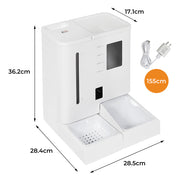 Pawz 2-in-1 Automatic Pet Cat Dog Feeder Water Set