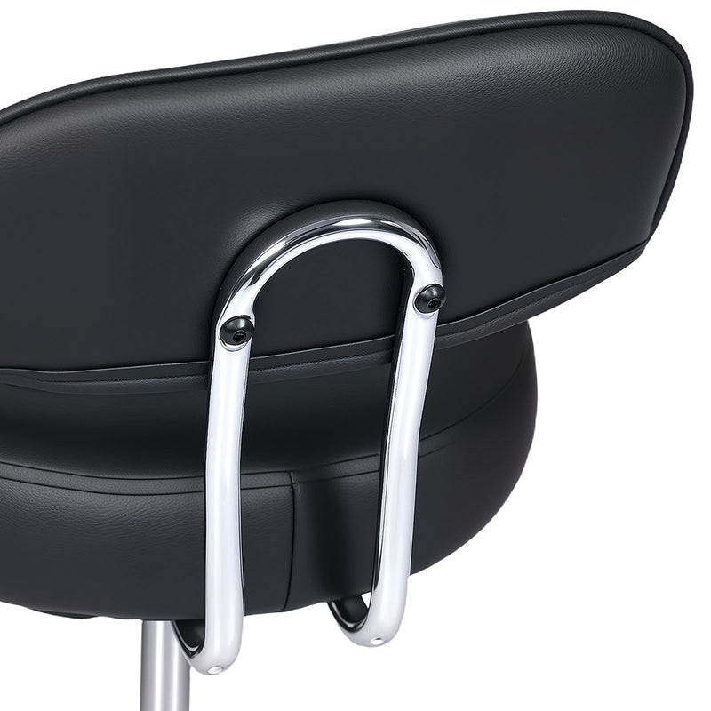 Levede Swivel Office Chair Low Back Round Rolling Stools Height Adjustable