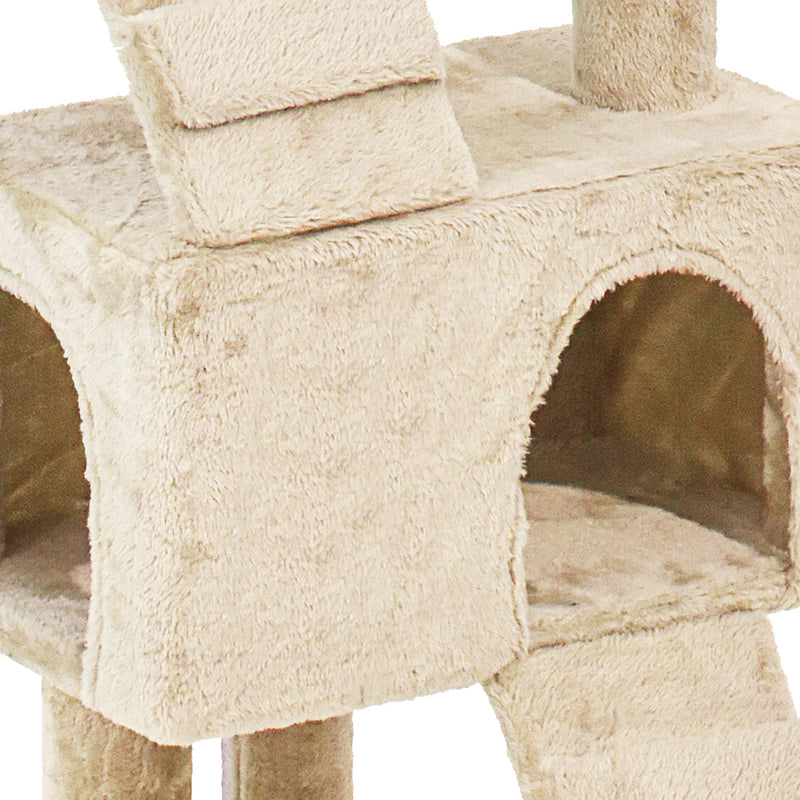 PaWz Cat Tree Scratching Post Scratcher Beige