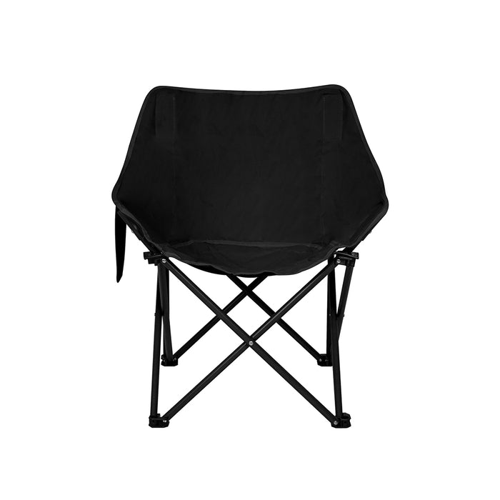 Levede Folding Camping Moon Chair Lightweight Black-2052531628261117955