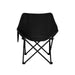 Levede Folding Camping Moon Chair Lightweight Black-2052531628261117955