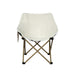 Levede Folding Camping Moon Chair Lightweight Beige-2052531628068179971