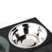PaWz Elevated Dog Bowls 2 Stainless Steel Bowls and 1 Slow Feeder Bowl-2052531302556635140