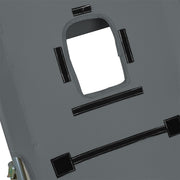 Levede Foldable Beach Lounge Chairs with Face Hole Grey