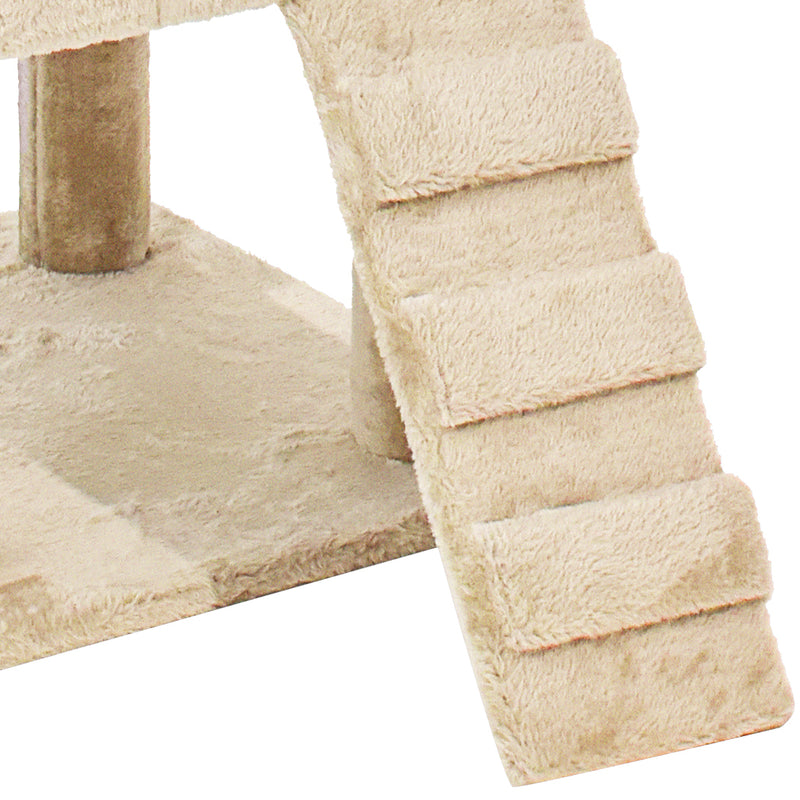 PaWz Cat Tree Scratching Post Scratcher Beige