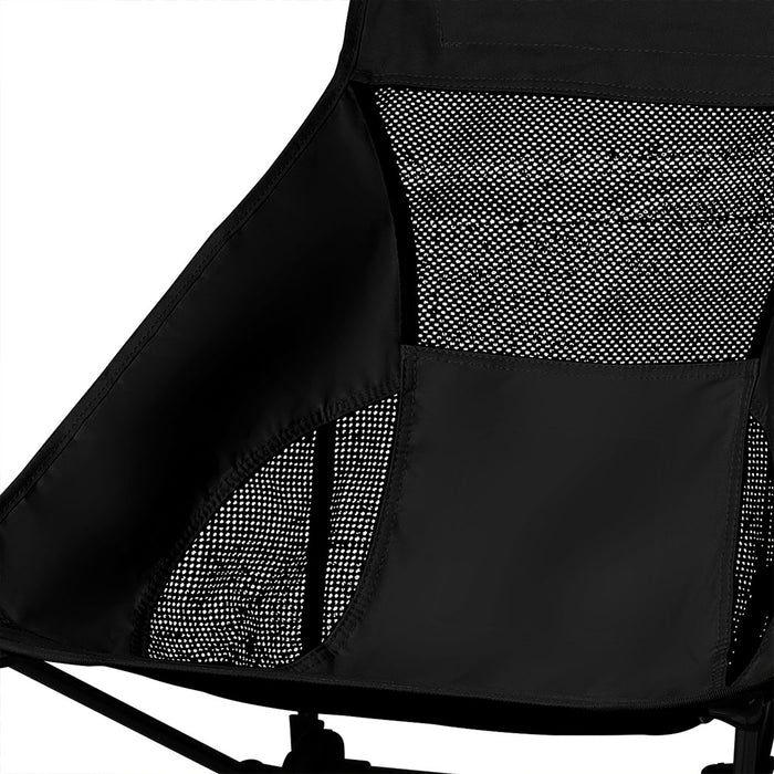 Levede Camping Chair Folding Outdoor Large Black-2052531626684059652