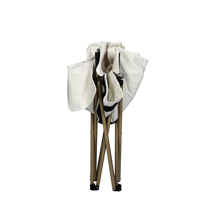 Levede Folding Camping Moon Chair Lightweight Beige-2052531628068179972