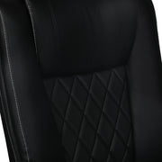 Levede Executive Office Chair Footrest PU Leather Tilt Gaming Work Seat Black