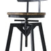 Levede 1x Bar Stool Industrial Adjustable-2052531750155980804
