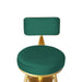 Levede 1x Bar Stools Velvet Kitchen Green-2052531295598284804