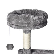 PaWz Cat Tree Toy Scratching Post Scratcher Tower Condo Wooden House Cream 130cm