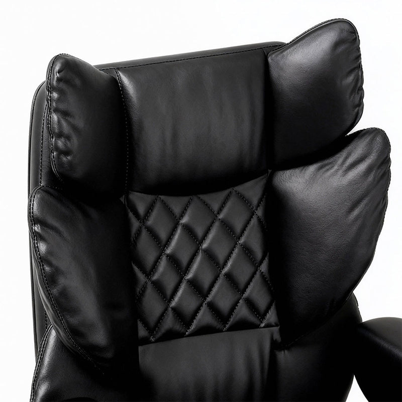 Levede Gaming Office Chair High Back PU Leather Black