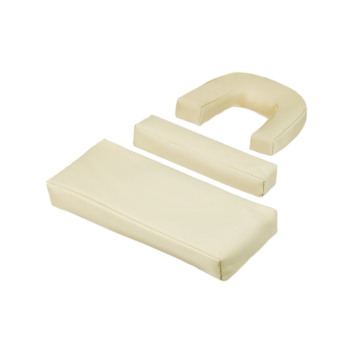 Levede Foldable Beach Lounge Chairs with Face Hole Khaki-2052531491556167685