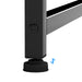 Levede L Shaped Gaming Desk with Storage Drawers Black-2052531818615410693