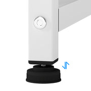Levede L Shaped Gaming Desk with Storage Drawers White